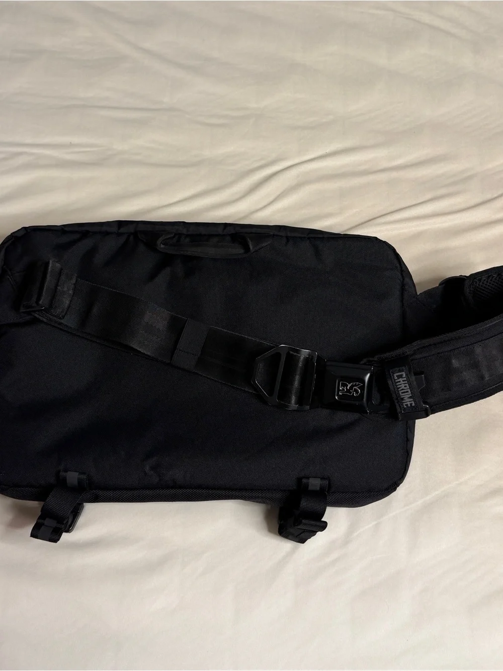 Chrome Kadet Max Messenger Bag in Black Reflective + X-Pac